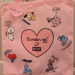 NWT BT21 The Creme Shop Tote Bag, BTS Tote Bag, BTS Merch, kpop